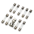 100pcs 5x20mm Fast Quick Blow Glass Tube Fuse Assortment Kit 0.25A 0.3A 0.5A 0.75A 1A 2A 3A 4A 5A 6A 8A 10 15 20A Glass Fuses
