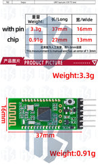 1PCS HC-08 Low-Power Bluetooth Module – BLE 4.0 UART Serial Port for Arduino Projects