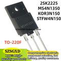 5-10-20Uds 100% new 3N150 KOR3N150 4N150 STFW4N150 TO3PF MS4N1350 STFW3N150 2SK2225 TO-3PF Power MOSFET Transistor