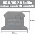 10Pcs UK 2.5 Terminal Block UK2.5B Screw Connection Connect Strip 2.5B 2.5mm² Cable Electrical Din Rail Wire Connector ZiiZ