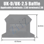 10Pcs UK 2.5 Terminal Block UK2.5B Screw Connection Connect Strip 2.5B 2.5mm² Cable Electrical Din Rail Wire Connector ZiiZ