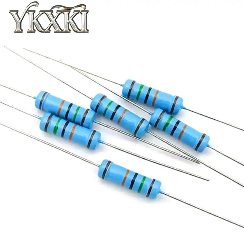 50PCS 1W 1% Metal film resistor 0.1R ~2.2M 1R 2R 10R 22R 47R 100R 330R 1K 4.7K 10K 22K 47K 100K 330K 470K 2 10 22 47 100 330 ohm
