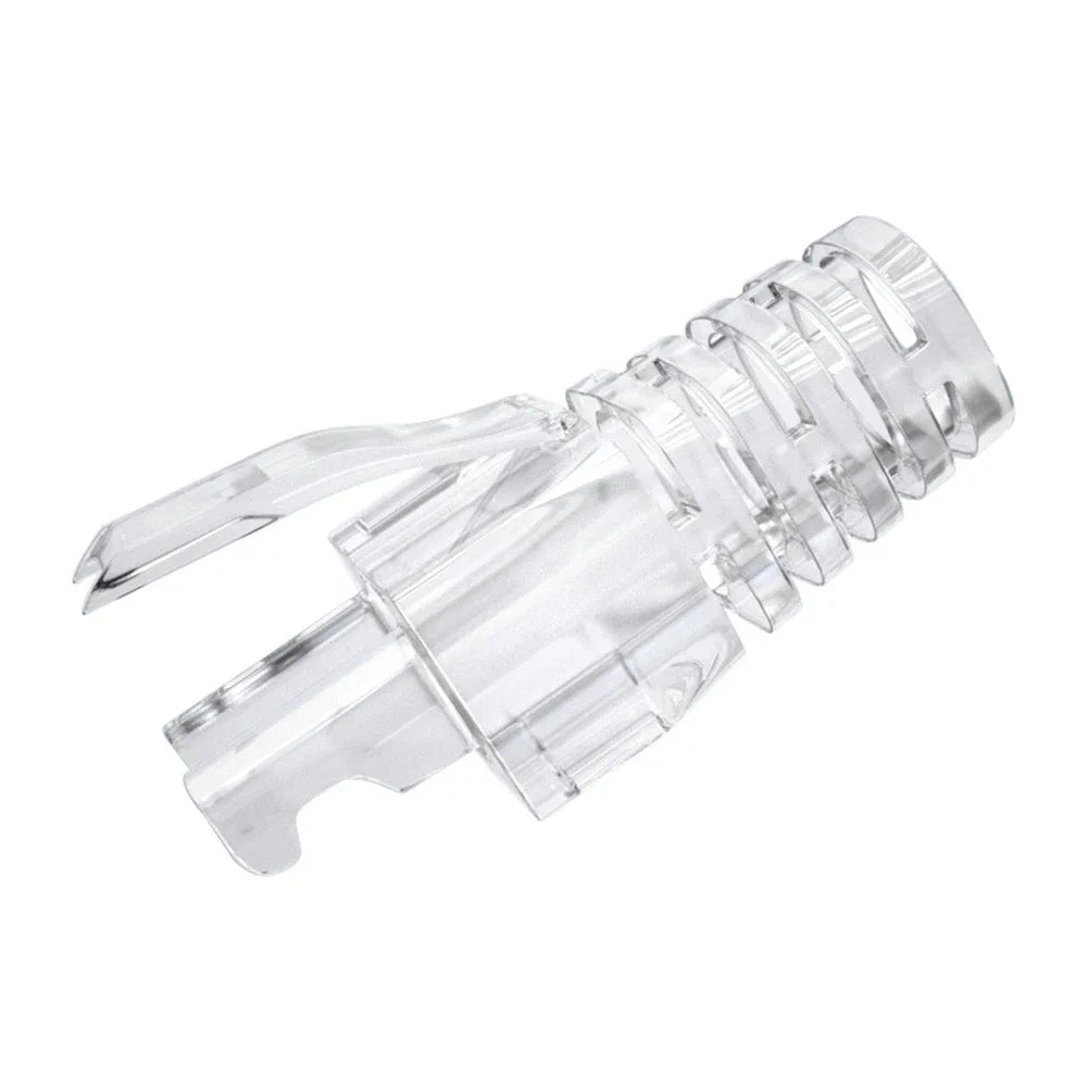 100Pcs/set RJ45 Cat6 Pass-Through Connector and Strain Relief Boot Pack, Various Colors for Crimping Modular Plugs