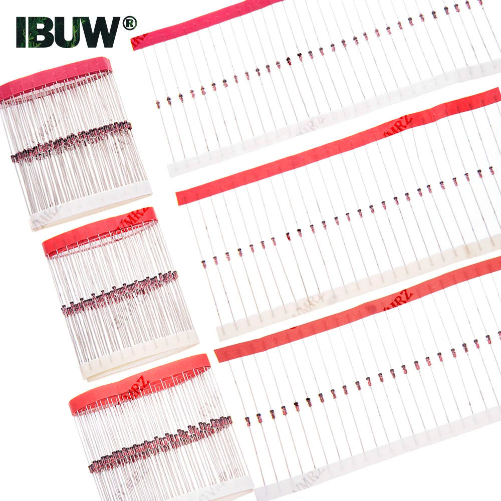 100PCS BZX55C Series 0.5W Zener Diode Voltage Regulator Diode 2V4 3V3 3V6 4V7 5V6 4V3 3V9 3V0 2V7 2V2 30V 24V