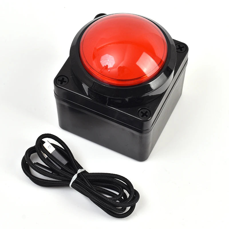 100MM USB Custom Button Remote Control Buzzer Switch Lottery Computer Mouse Shortcut Keyboard 2m