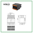 5Set 15EDGKNH KF2EDGKS 3.5mm Double-Layer Spring Plug-in PCB Terminal Block 2EDGSR Black Terminal