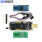 CH341A CH341B  24 25 Series EEPROM Flash BIOS USB CH341B Programmer Module  SOP8 Test Clip For EEPROM 93CXX / 25CXX / 24CXX