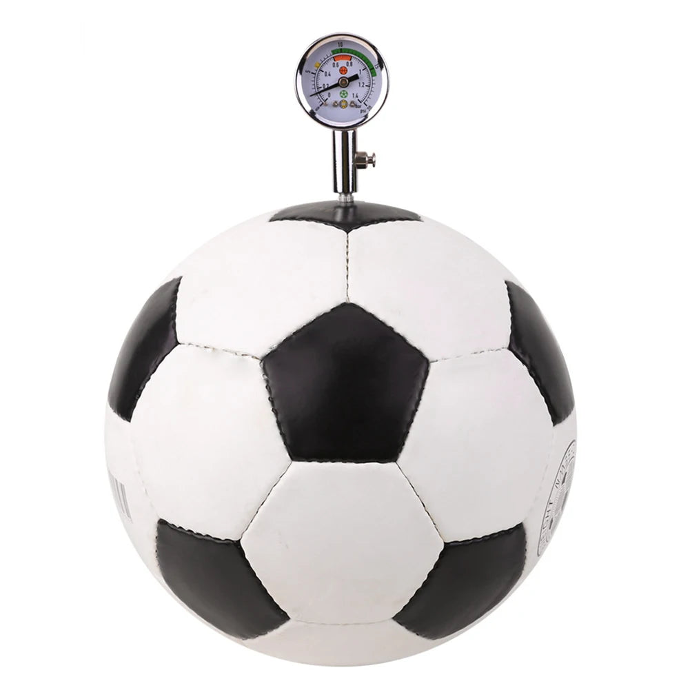 Soccer Ball Pressure Gauge Air Watch Or 3PCS Needle Football Volleyball Barometers Portable Air Release Valve Inflatable Tools