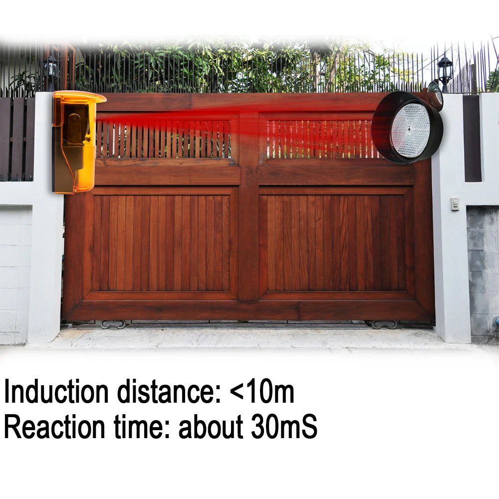 Infrared Reflector Detector Photocell Sensor For Swing Sliding Garage Gate Door Opener Safety 12-24V DC/AC 7m 12m