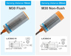 OMCH Capacitive Proximity Sensor LJC 12 18 30MM Detection Distance 2/5/10/20MM PNP NPN NO NC Cylindrical Proximity Sensor Switch