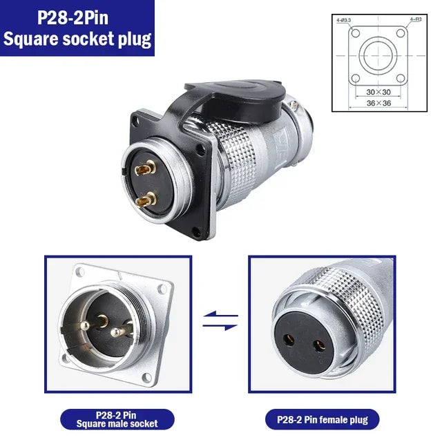PLS28 P28-2/3/4/5/7/8/10/12/16/17/20/24/26 Pin Aviation Connector Plug WS28 Male Female Plug Socket Connector