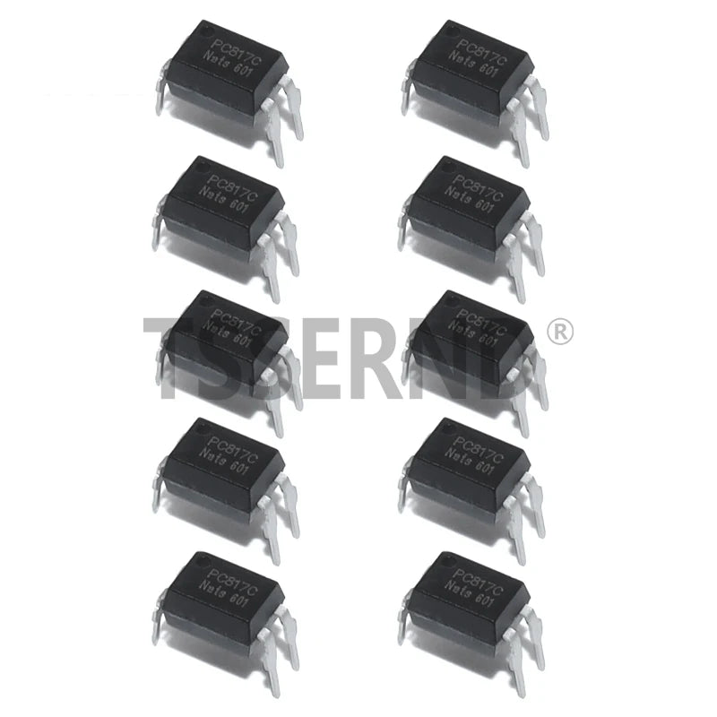50PCS PC817 PC817C 817 817C EL817 5v Optocoupler FL817C PS817C DIP4 DIP Opto Coupler New and Original Optical Isolation IC Chip