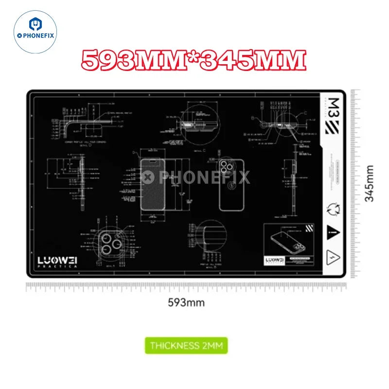 Antistatic Blanket  Heat Insulation Thick Durable Silicon Soldering Mat for PC Phone Station Mat BGA Soldering Repair Tool