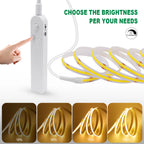 3MM 5MM 8MM COB LED Light Strip 5V 320LEDs PIR Motion Sensor Flexible Night Light USB/AAA Battery Powered Tape 3000K 4000K 6000K