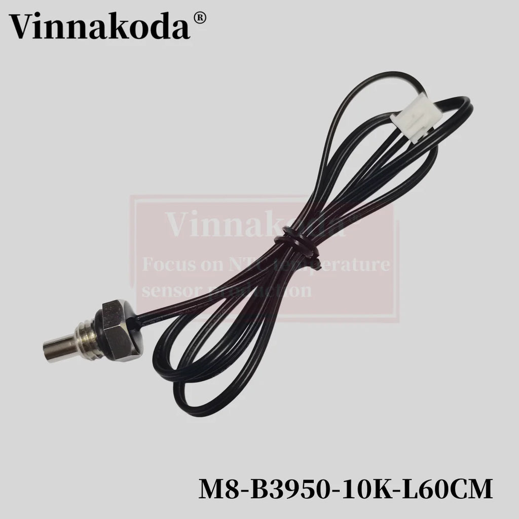 1/2/5PCS M8 Hexagonal Probe NTC Thermistor Temperature Sensor M8x1.25MM Thread B3950 5/10/15/20/50/100K L1M