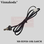 1/2/5PCS M8 Hexagonal Probe NTC Thermistor Temperature Sensor M8x1.25MM Thread B3950 5/10/15/20/50/100K L1M