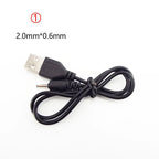 USB Type A Male to DC 5.5 2.1 2.5 2.0 3.5x1.35 4.0x1.7mm Mini 5pin Power Supply Plug Jack Extend Charging Cable Connector B4