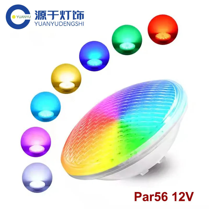 18W 25W 35W LED Underwater Light Par56 Swimming Pool Light LED IP68 12V SMD5730 Underwater Lamp RGB Warm Cold White LED Piscina