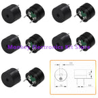 10/20pcs Passive Buzzer，Active Buzzer 12*9.5mm mini ,5V Magnetic Long Continous Beep Tone Alarm Ringer  for ATmega328P