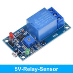 5V 12V Light Sensor Switch LDR Photoresistor Relay Module for Arduino - Light Detection Photosensitive Sensor Board