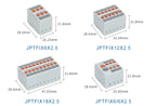 Distribution Block PTFIX 2.5mm² 2/4/6/7/12/13/18/19 Connection Push-in Electric Power Terminal Block Connector Mount on Din Rail
