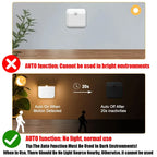 Motion Sensor Light Led Usb TYPE-C Charging Square Lamp for Bedroom Kitchen Stair Hallway Wardrobe Cupboard Lighting Night Light