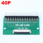 1pcs 4P-- 50P 0.5mm Pitch Connector SMT Adapter to 2.54mm 1.00 Inch Hole FPC FFC Cable Welded Board + Double Row Straight Pin