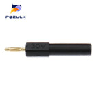 2PCS  Gold Plated 2MM Mini Male Banana Plug To 4MM Female Jack Connector Adapter 2MM To 4MM