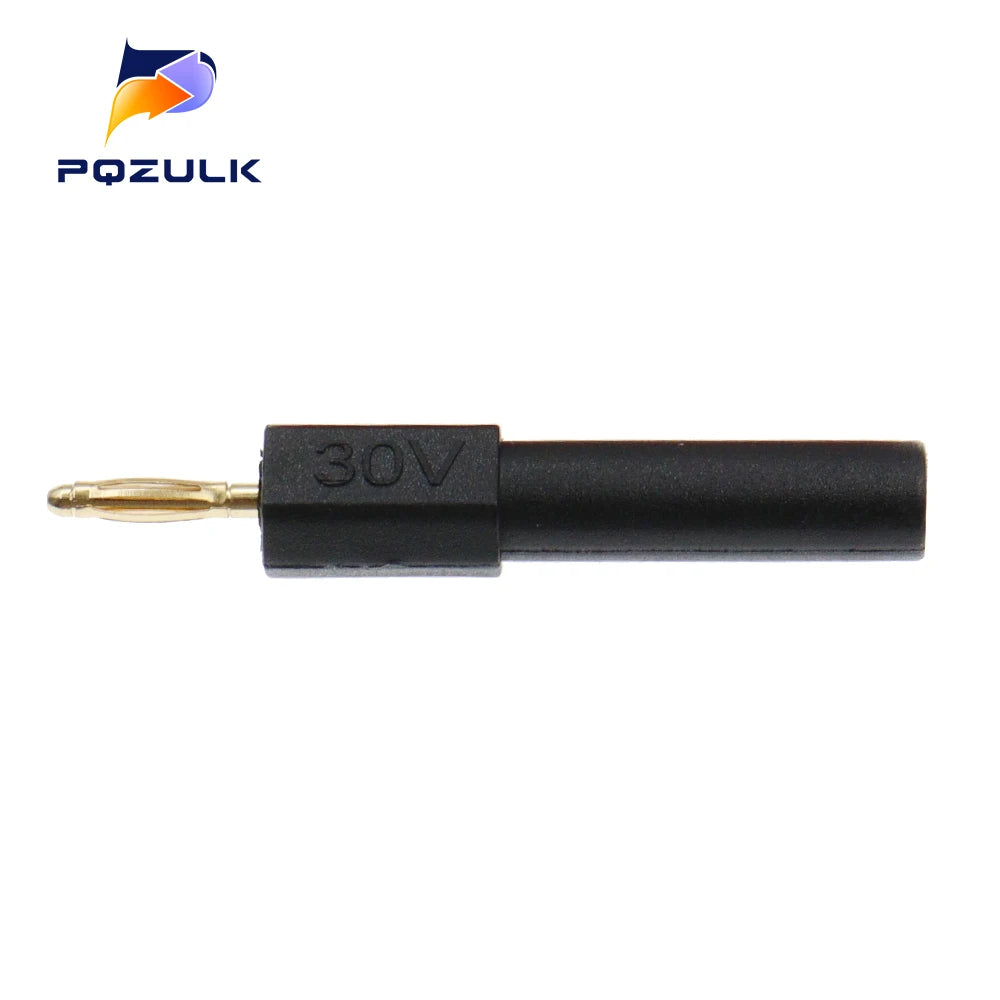 2PCS  Gold Plated 2MM Mini Male Banana Plug To 4MM Female Jack Connector Adapter 2MM To 4MM