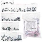50PCS Polyester Film Capacitor Assorted Values J Tolerance for Electronics DIY