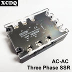 3 Phase Solid State Relay AC to AC 75-280V Input 24-480V Load 110 Volt Power Rele 220V 230V Voltage Control Relay 10-100A