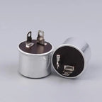 2-Pin 12V 40A Flasher Relay Universal Electronic Blinker for Cars Motorcycles Vans - Fixes Fast/No Flash Issues (2/5Pcs)