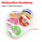 1-10pcs Welding Wires Desoldering Braid Width 1 1.5 2 2.5 3 3.5 4 mm Welding Solder Remover Wick Wire Flux BGA Repair Tool