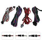 2Pin 3Pin 4Pin 5Pin JST LED Extension Cable Electric Wire 22AWG Male Female Connector For WS2811 WS2812 WS2813 RGBWW Strip Light
