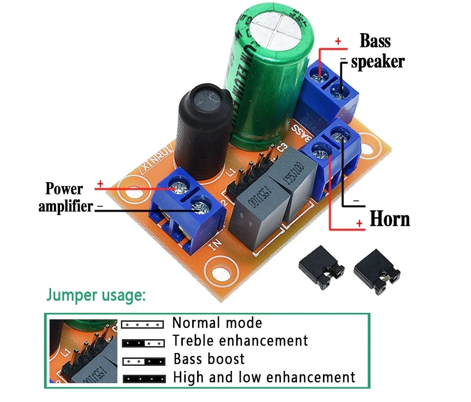 Fever Can Be Debuggable HIFI Speaker High And Low Double Frequency Divider Speaker Box High And Low Double Frequency Divider JBL