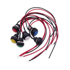 5/20PCS 12mm Momentary Push Button Switch ON OFF PBS-33B Self Reset Mini Round Switch With Wire 2Pin 1A DC12V