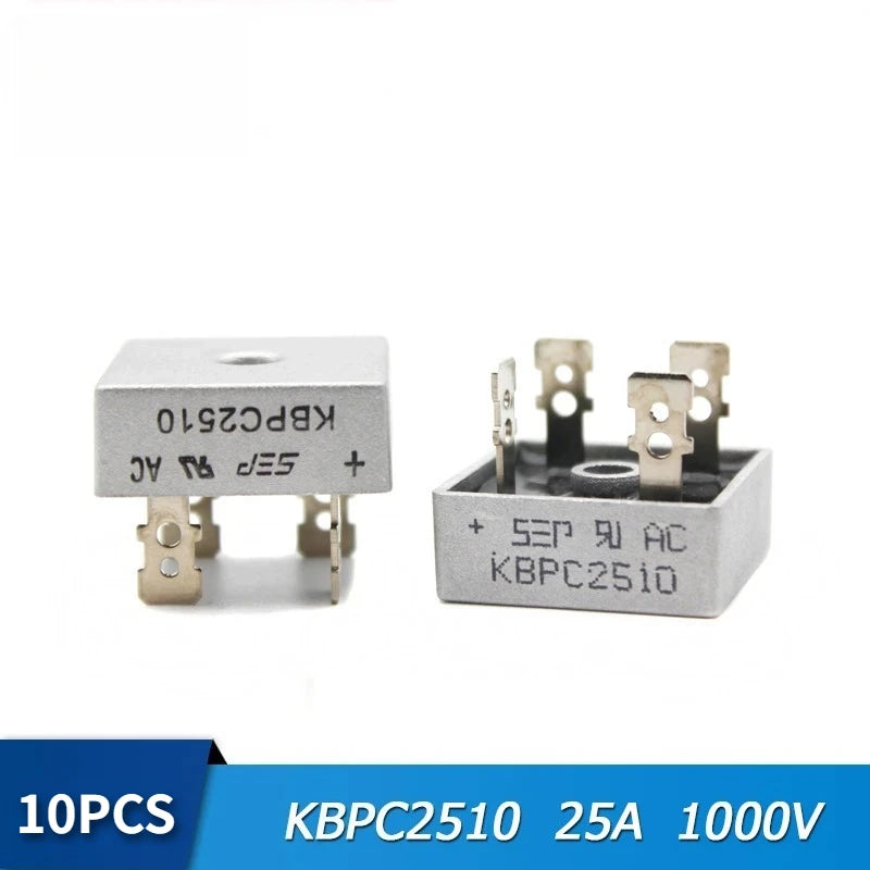 2/5/10PCS/Lot Diode bridge rectifiers KBPC2510 KBPC3510 KBPC5010 15A-50A 1000V power rectifier diode electronic components