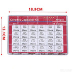 480pcs Ceramic Capacitor Assortment Kit for Guitar 0.1uf to 10uf Range 24 Values Durable Guitar Parts And Accessories