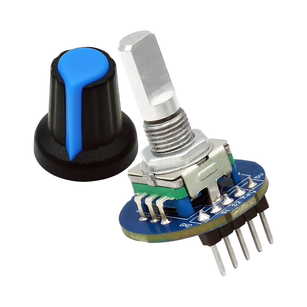 1-10pcs Rotary Encoder Module Brick Sensor Development Round Audio Rotating Potentiometer Knob Cap EC11 for Arduino