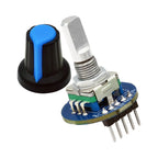 1-10pcs Rotary Encoder Module Brick Sensor Development Round Audio Rotating Potentiometer Knob Cap EC11 for Arduino