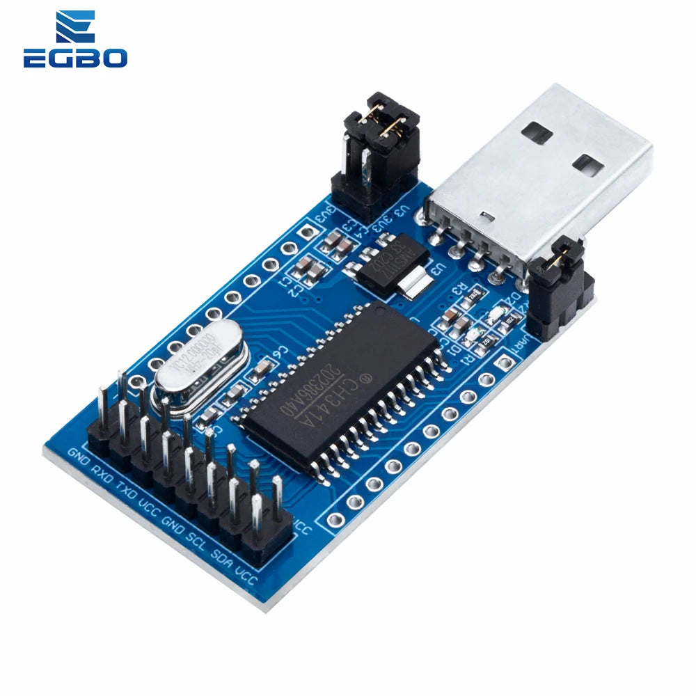 1~5PCS CH341A Programmer USB to UART IIC SPI I2C Convertor Parallel Port Converter Onboard Operating Indicator Lamp Board Module