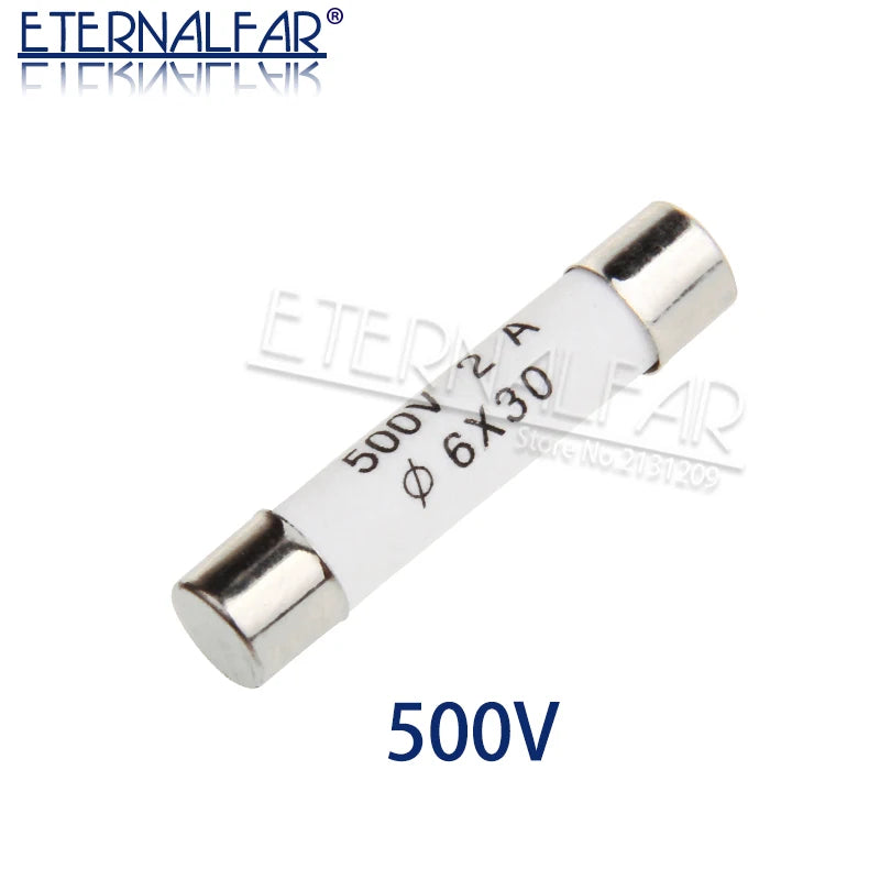 BS1362 High Pressure smelt To break Ceramics Fuse RO58 6*30mm Fuse 500V 250V 0.5A 1A 2A 3A 4A 5A 8A 10A 13A 15A 16A 20A 25A 30A