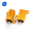 RX24-10W Aluminum Power Metal Shell Case Wirewound Resistor 0.01R~ 30K 1R 5R 10R 20R 22R 47R 100R 200R 470R 500R 1K 10K 20K Ohm