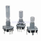 1pc EC11 Encoder Rotary Switch With Push on Switch Audio Digital Switch 20/30 Positions 15/20 Pulses 5Pin 15/20/30MM Plum Shaft