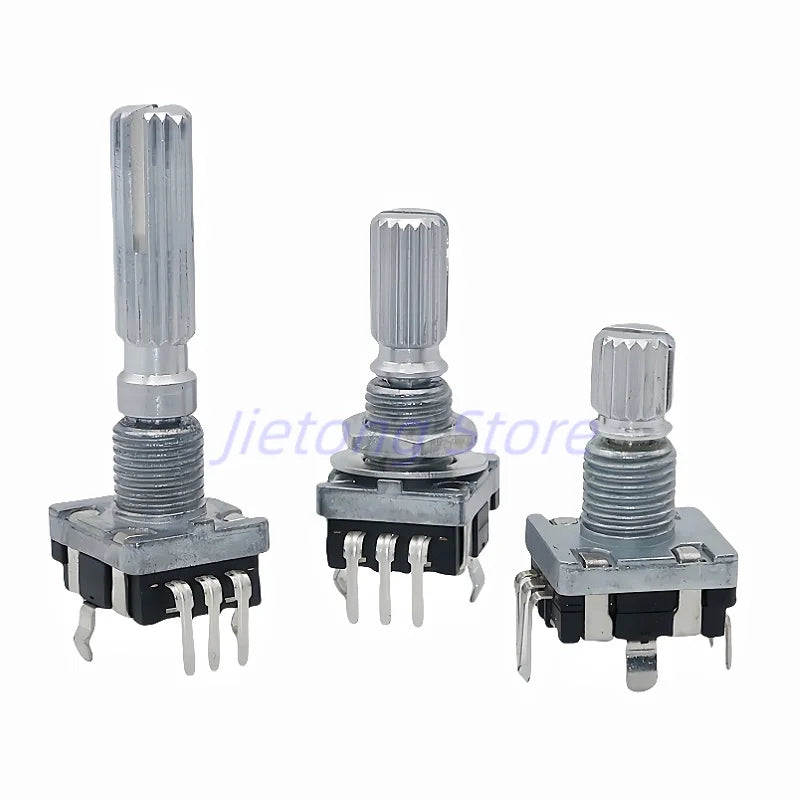 1pc EC11 Encoder Rotary Switch With Push on Switch Audio Digital Switch 20/30 Positions 15/20 Pulses 5Pin 15/20/30MM Plum Shaft