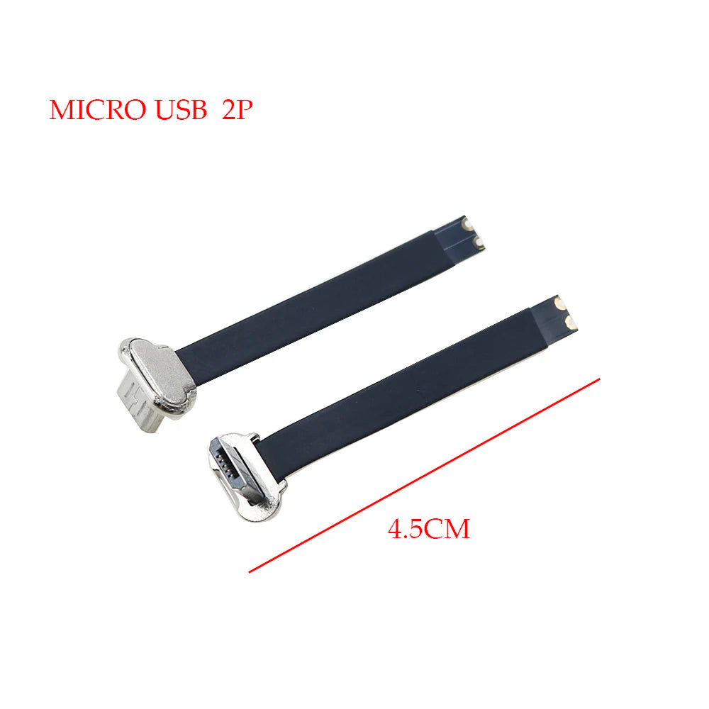 USB C Type-C FPC 2pin 3pin with Resistor R1 Soft Flat Cable Male Charging Cable Fast Charge Charging Wire Extention for Phone