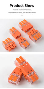 5Pcs Quick Lever Splicing Wire Connectors 2/3/4 Pins CMK642  Compact Plugable Male Female Terminals Universal Blocks
