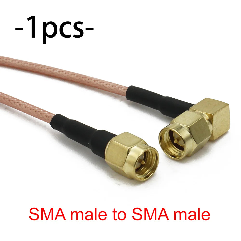 RG316 SMA to SMA / RP-SMA RF Coaxial Cable Male Plug Female Jack Connector Jumper Pigtail Antenna Extension Wire WiFi FPV Radio