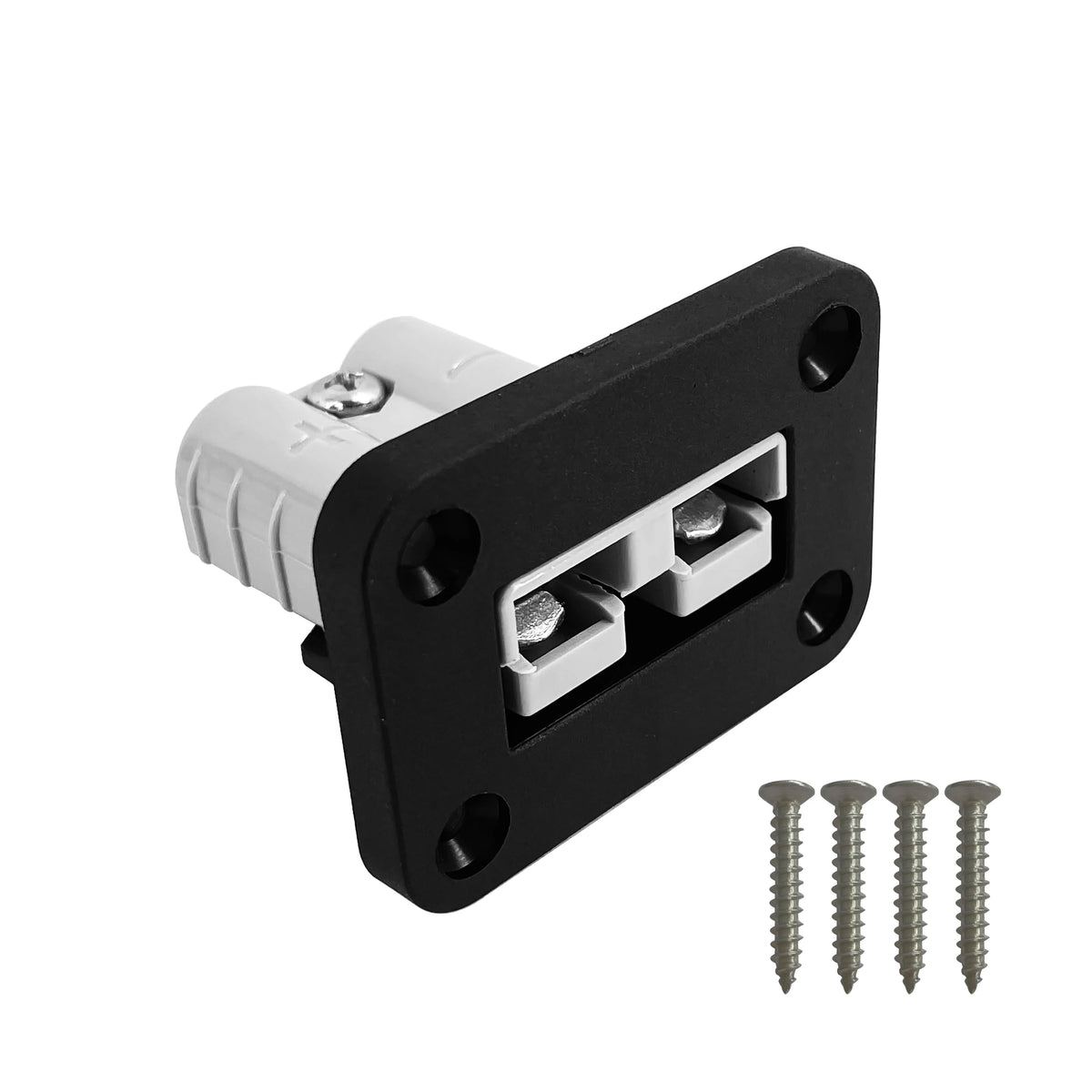 Single/Dual Socket 50A Flush Mount Bracket Panel Cover for Anderson Plug Charging Power&USB Car Caravan Solar Battery Connector