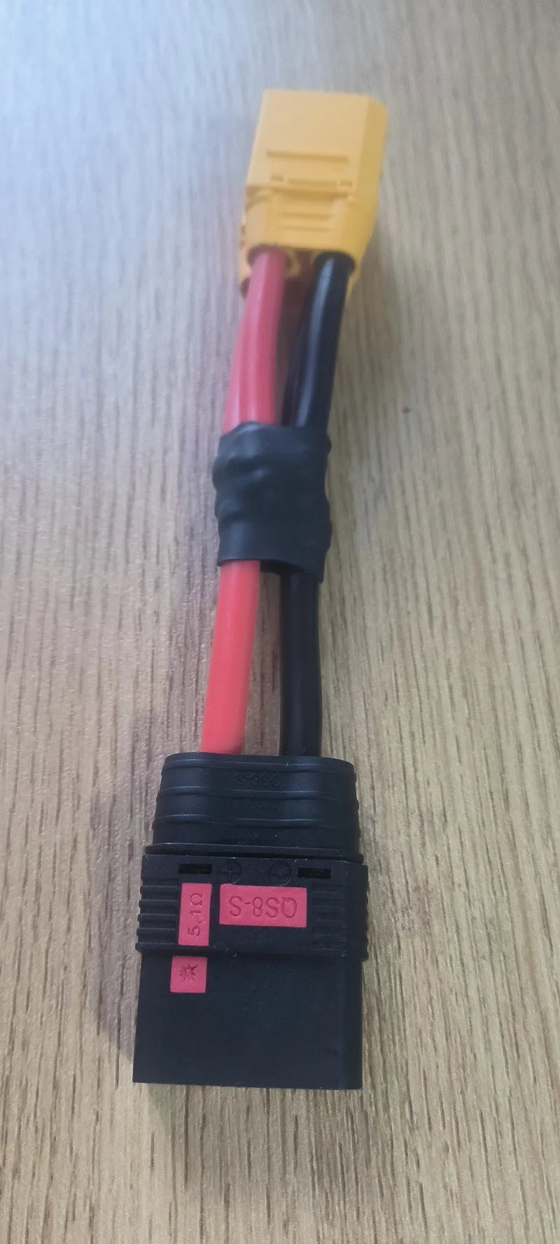 QS8 Anti-Spark Connector 1 Female to 2 Male Amass XT90 Plug 10AWG 100mm Parallel Y Wire Harness For RC Lipo Battery charger cord
